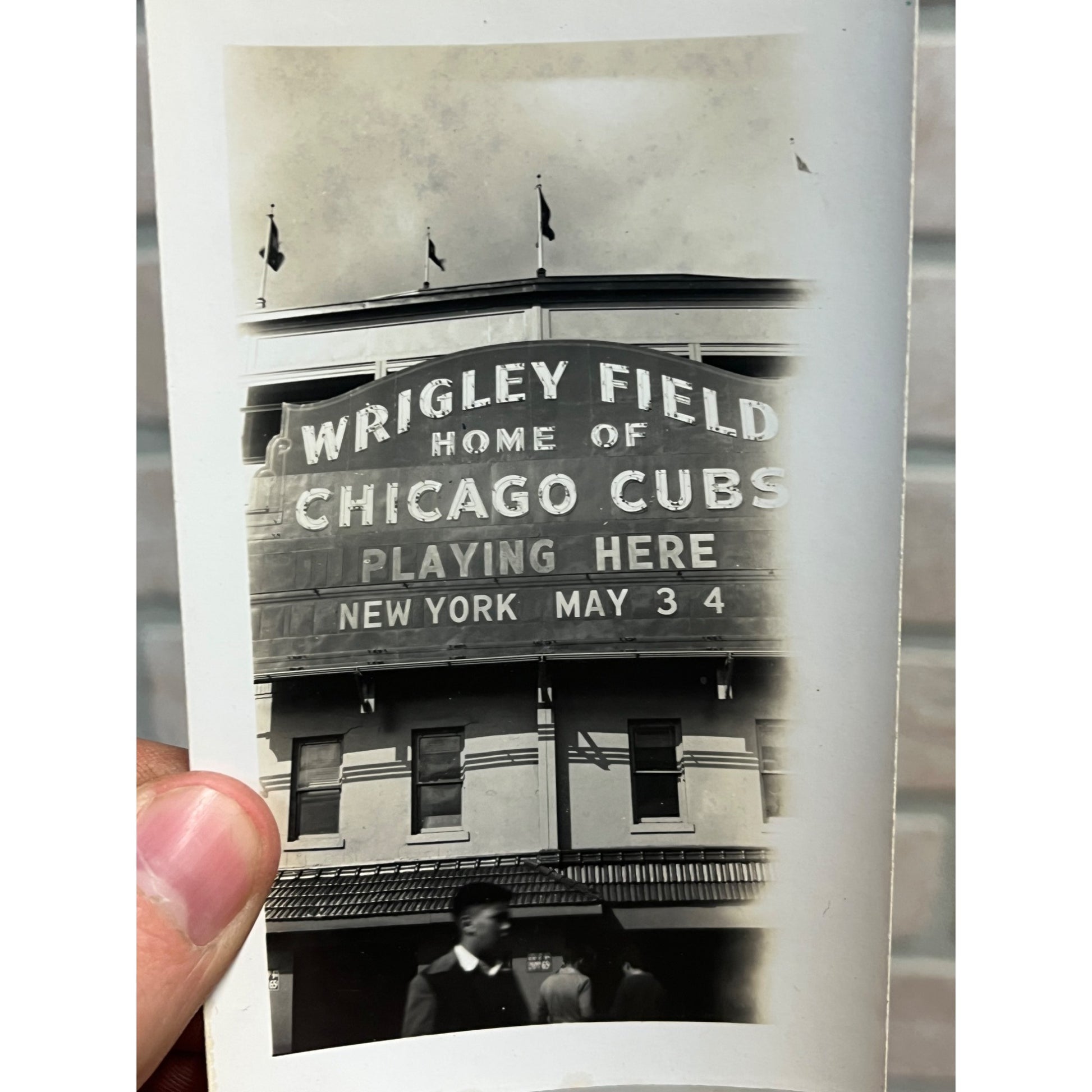 Vintage c1940s Chicago Cubs Snapshot Photos Type 1 Wrigley Field