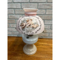 Aladdin White Venetian Glass Oil Lamp w/ Model B Burner & Shade