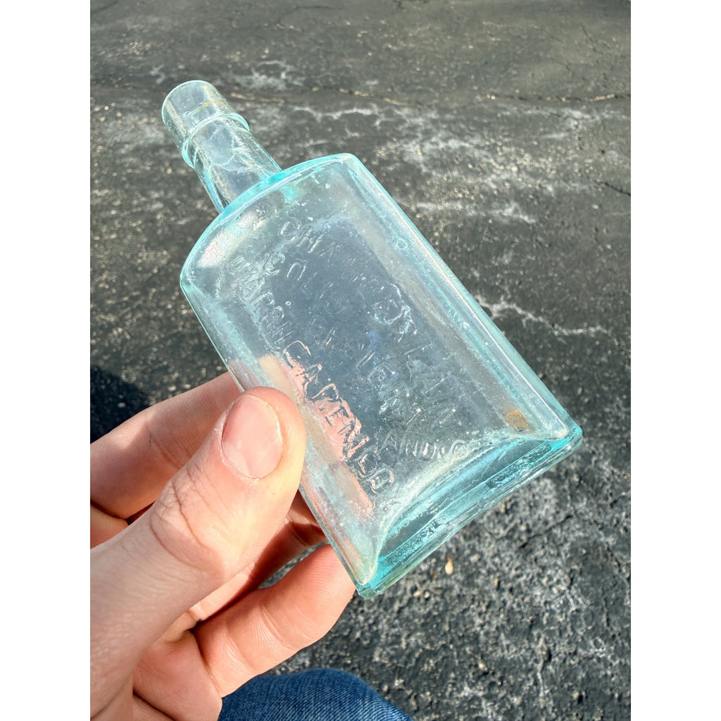 Chamberlains Colic Cholera Diarrhea Remedy Des Moines IA Iowa Bottle Druggist