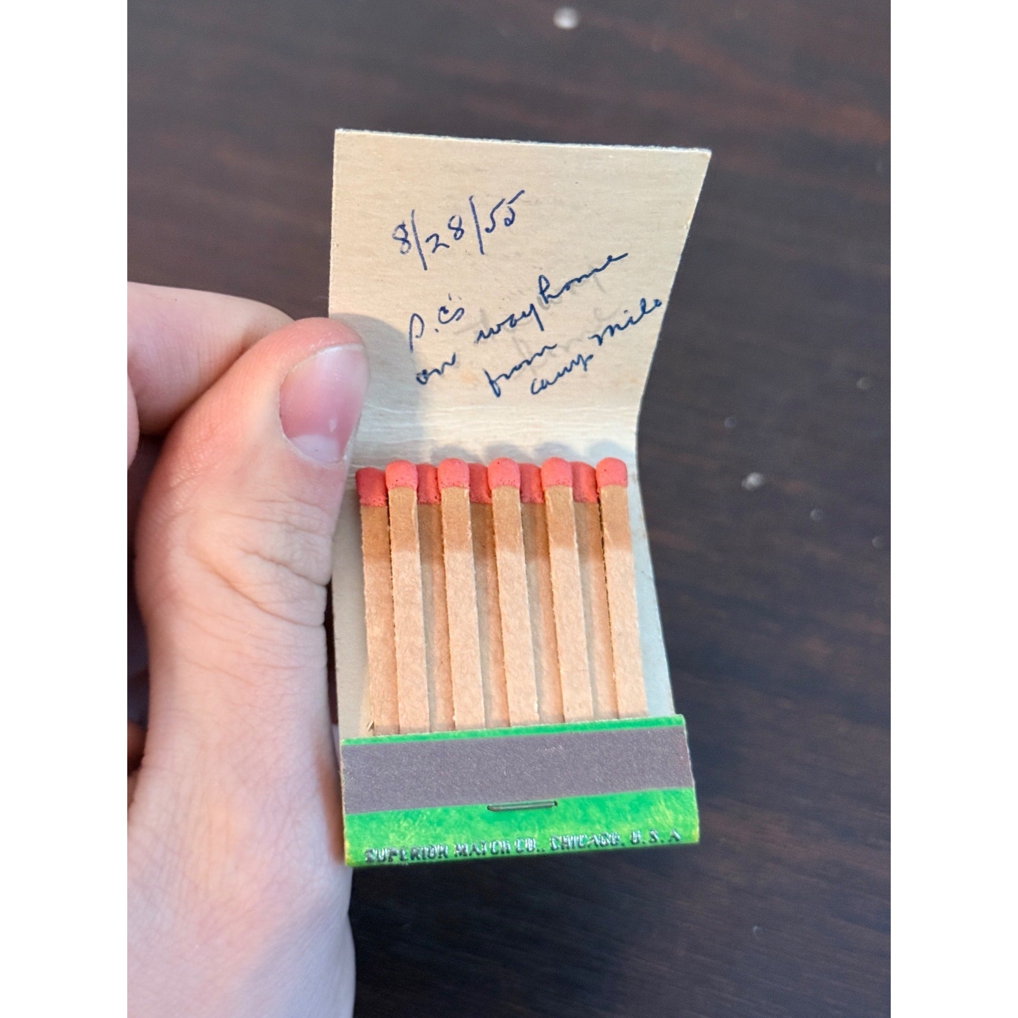 Vintage Archie's Motel Weyauwega Wisconsin WI Unstruck FULL Matchbook Restaurant