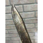 Vintage Fixed Hunting Camp Knife Wood Handle w/ Leather Sheath Beaded Native?