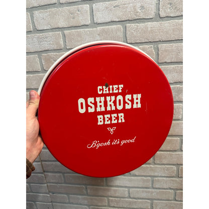 Vintage 1950s Chief Oshkosh Brewing Co. Beer 12" Advertising Serving Tray Wis WI