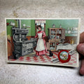 Quick Meal Early Postcard Victorian Kitchen Range Advertising Call Card