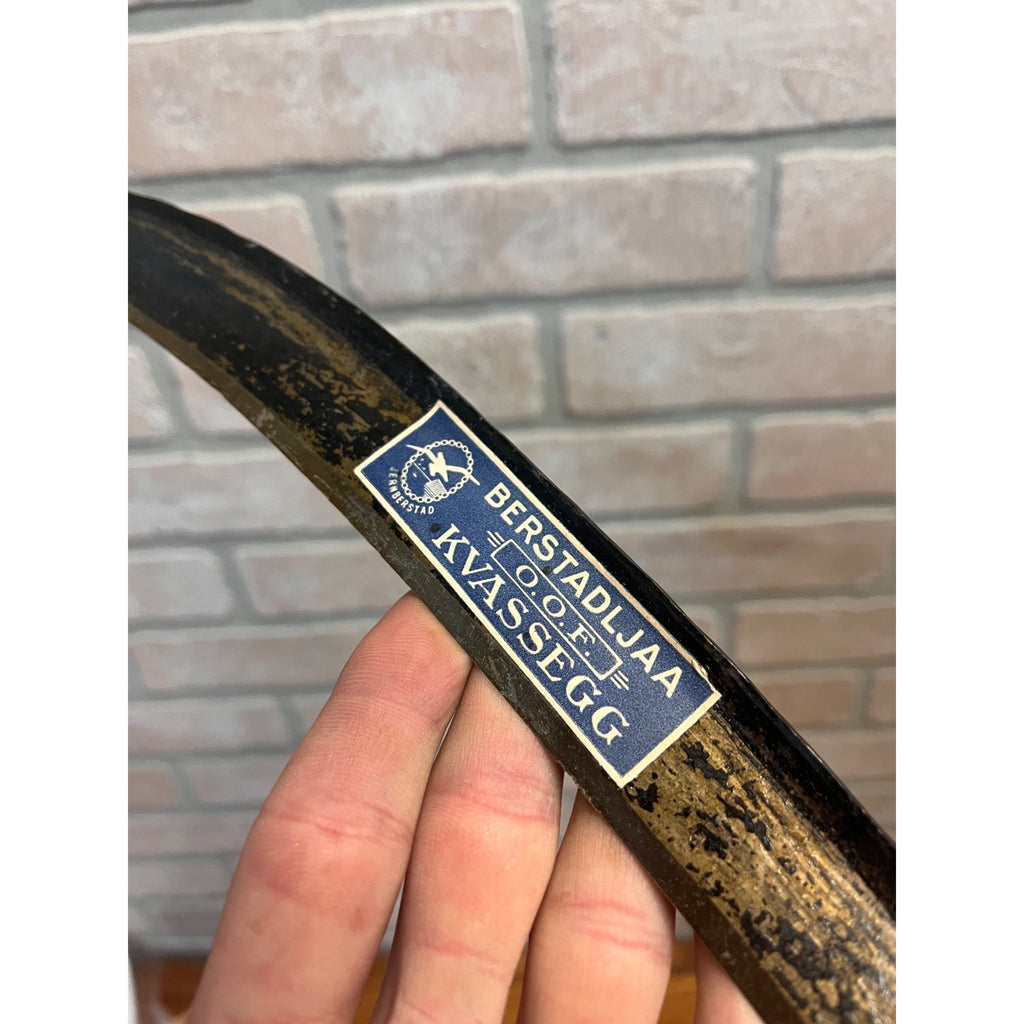 Vintage Miniature Salesman Sample Scythe Blade 13" Sweden Bergstadlja Kvassegg