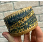 Antique 1800s Wells Richardson Refined Catechu 1/4 Lb Dye Container Paper Label