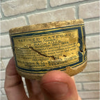 Antique 1800s Wells Richardson Refined Catechu 1/4 Lb Dye Container Paper Label