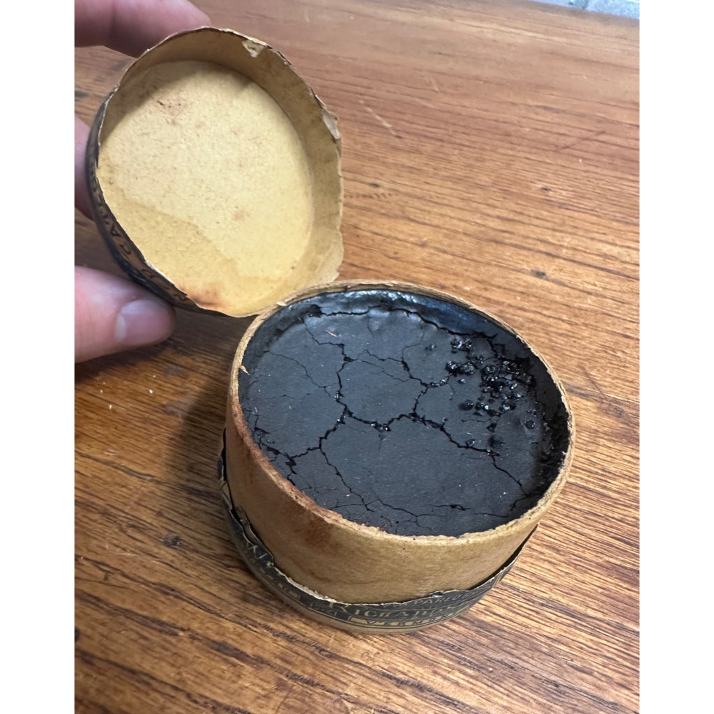 Antique 1800s Wells Richardson Refined Catechu 1/4 Lb Dye Container Paper Label