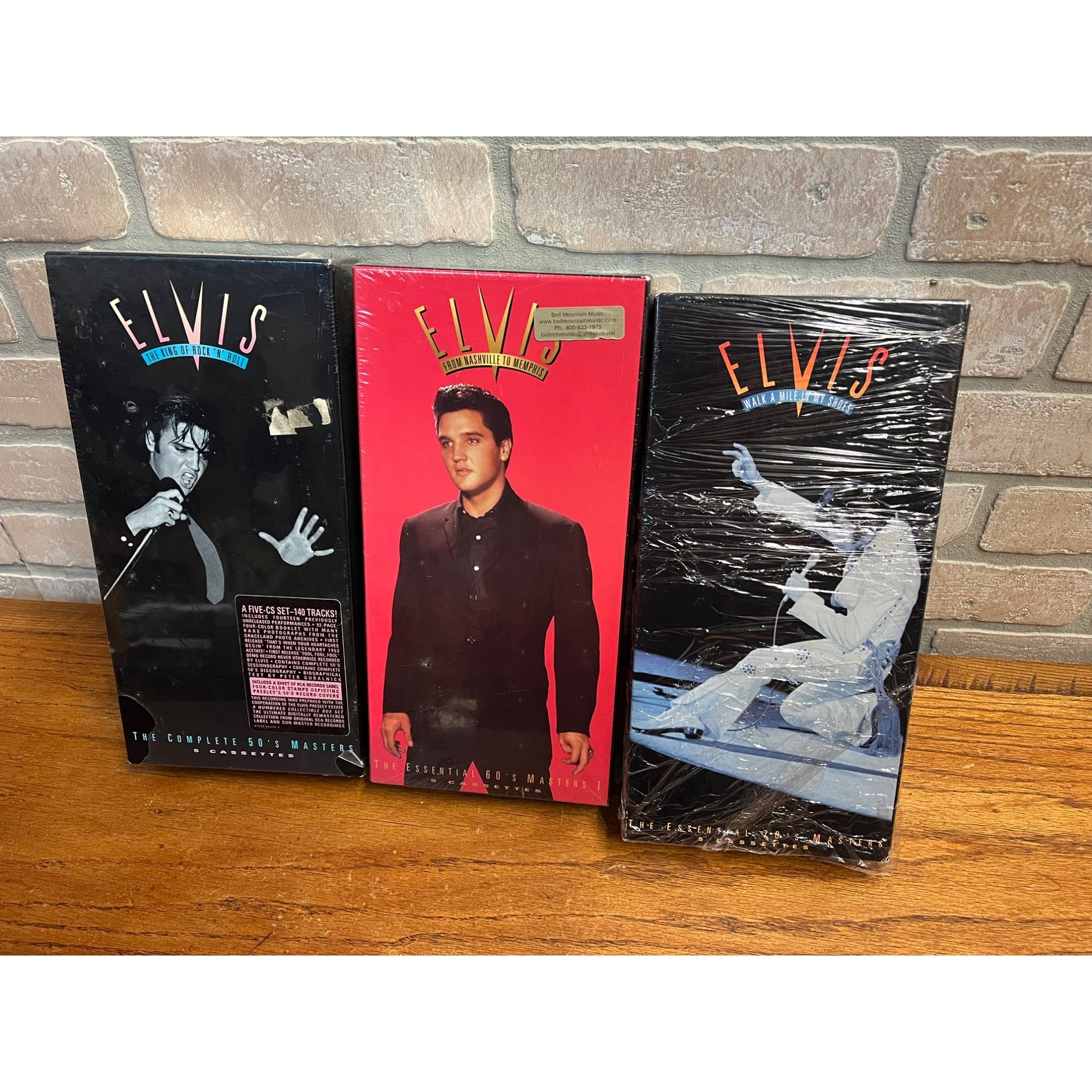 Elvis Essentials 50s, 60s, 70s, Collection Lot (3) Cassette Tapes Box set
