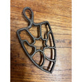Antique Cast Iron Sad Iron Trivet Laundry Room Decor
