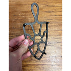 Antique Cast Iron Sad Iron Trivet Laundry Room Decor
