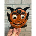 SCARCE Antique 1920s Halloween Devil Satan Diecut Cardboard Embossed German