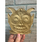 SCARCE Antique 1920s Halloween Devil Satan Diecut Cardboard Embossed German