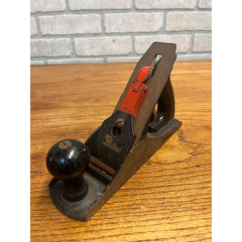 Vintage Miller Falls Mohawk-Shelburne Bench Plane Smooth Base 9 1/2" Tool