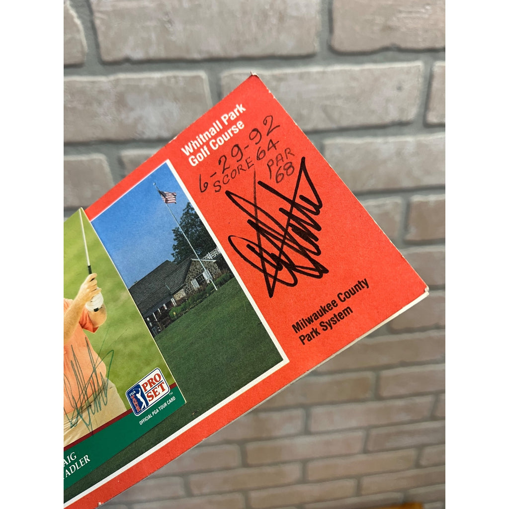 Craig Stadler Auto Autograph Signed PGA Tour Card & Whitnall Course Scorecard