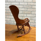 Original Patent Model Rocking Chair 1869 Wooden Salesman Sample w/ Tag Antique