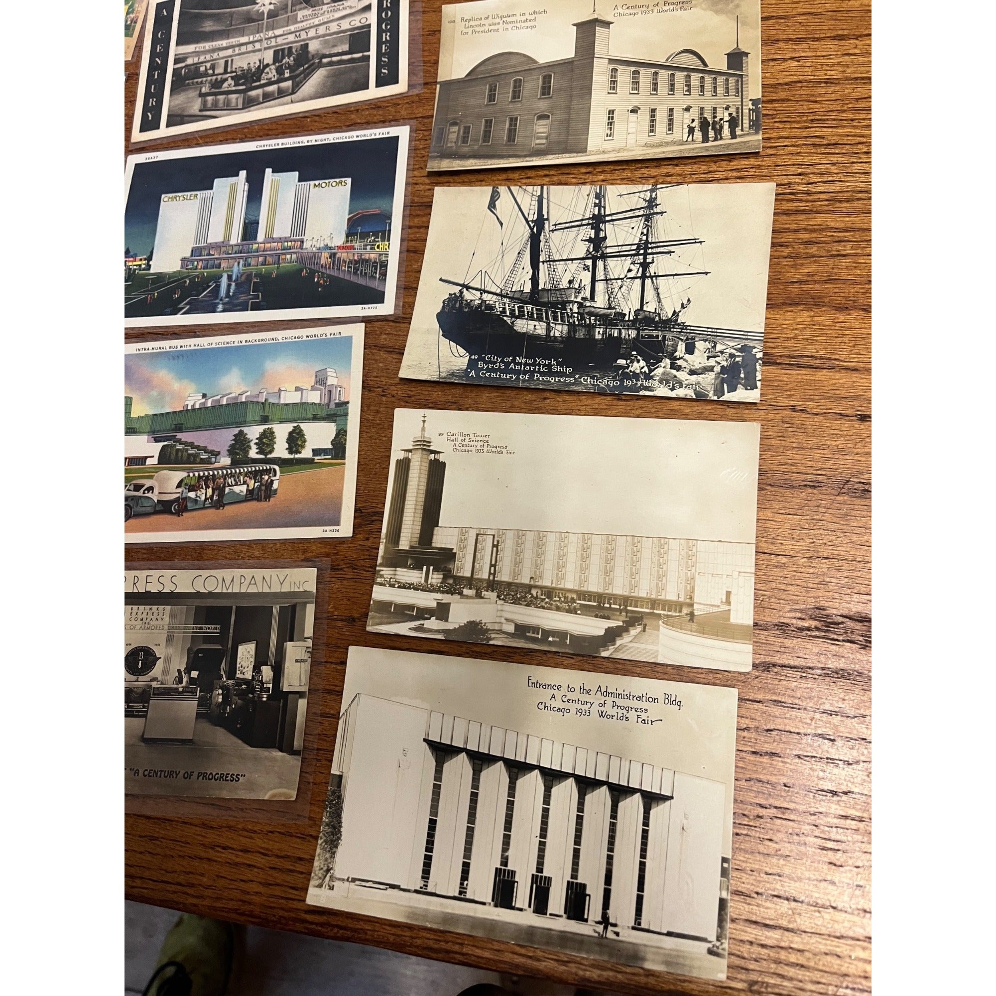 Huge Lot Chicago 1933 Century of Progress Worlds Fair Memorabilia Souvenirs Tickets Postcards