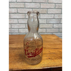 Vintage Verifine "Wisconsin's Favorite" Rounded Milk Bottle "Strength and Beauty" Slogan Sheboygan, Wisconsin One Quart