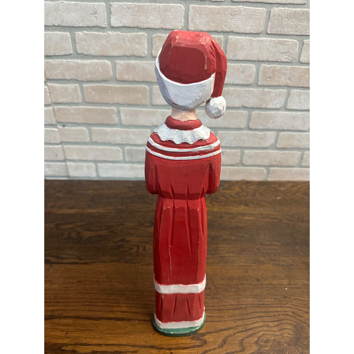 PIER 1 WOODEN MRS. CLAUS FOR CHRISTMAS, Super Tall 20", PAINTED WOOD, EUC