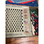 Vintage Mosaic Gold Medal Tabletop Game Transogram Company Inc. New York Circa 1940 Incomplete