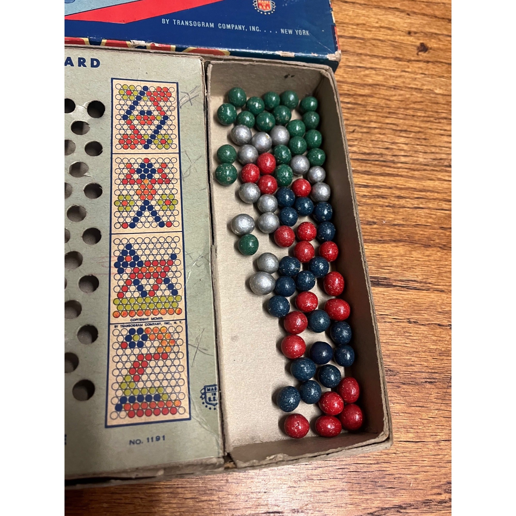 Vintage Mosaic Gold Medal Tabletop Game Transogram Company Inc. New York Circa 1940 Incomplete