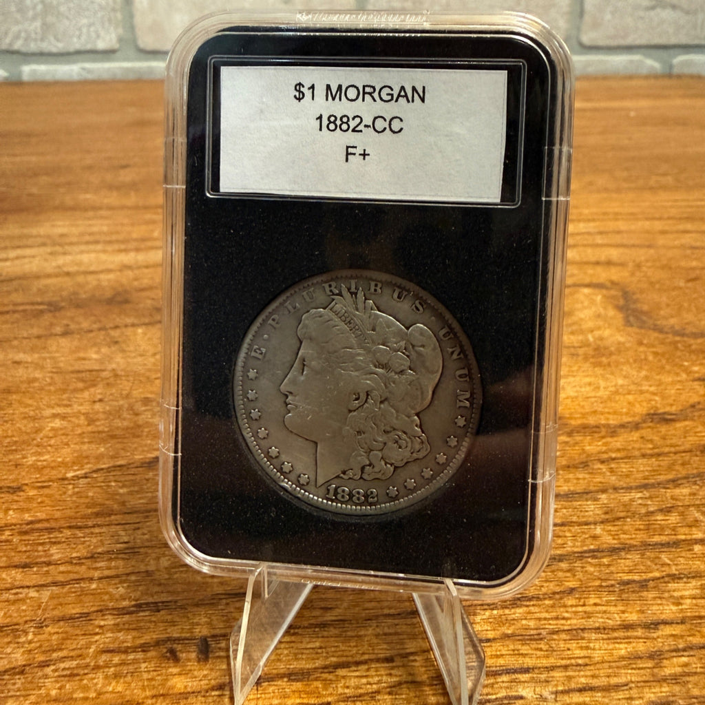 1882-CC Morgan Silver Dollar Coin Fine Very Fine Condition Circulated