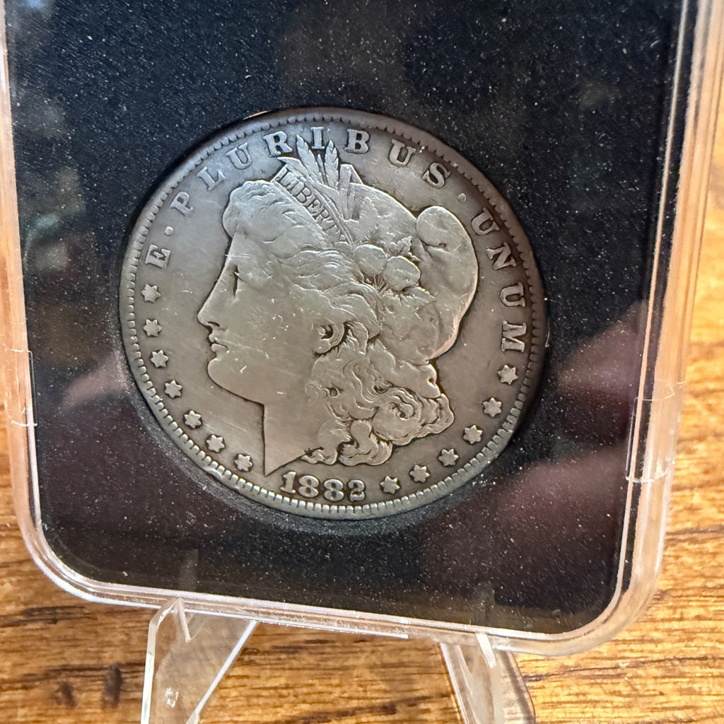 1882-CC Morgan Silver Dollar Coin Fine Very Fine Condition Circulated