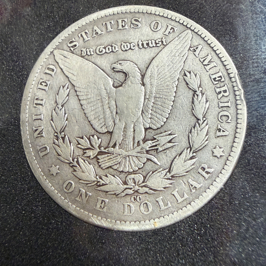 1882-CC Morgan Silver Dollar Coin Fine Very Fine Condition Circulated