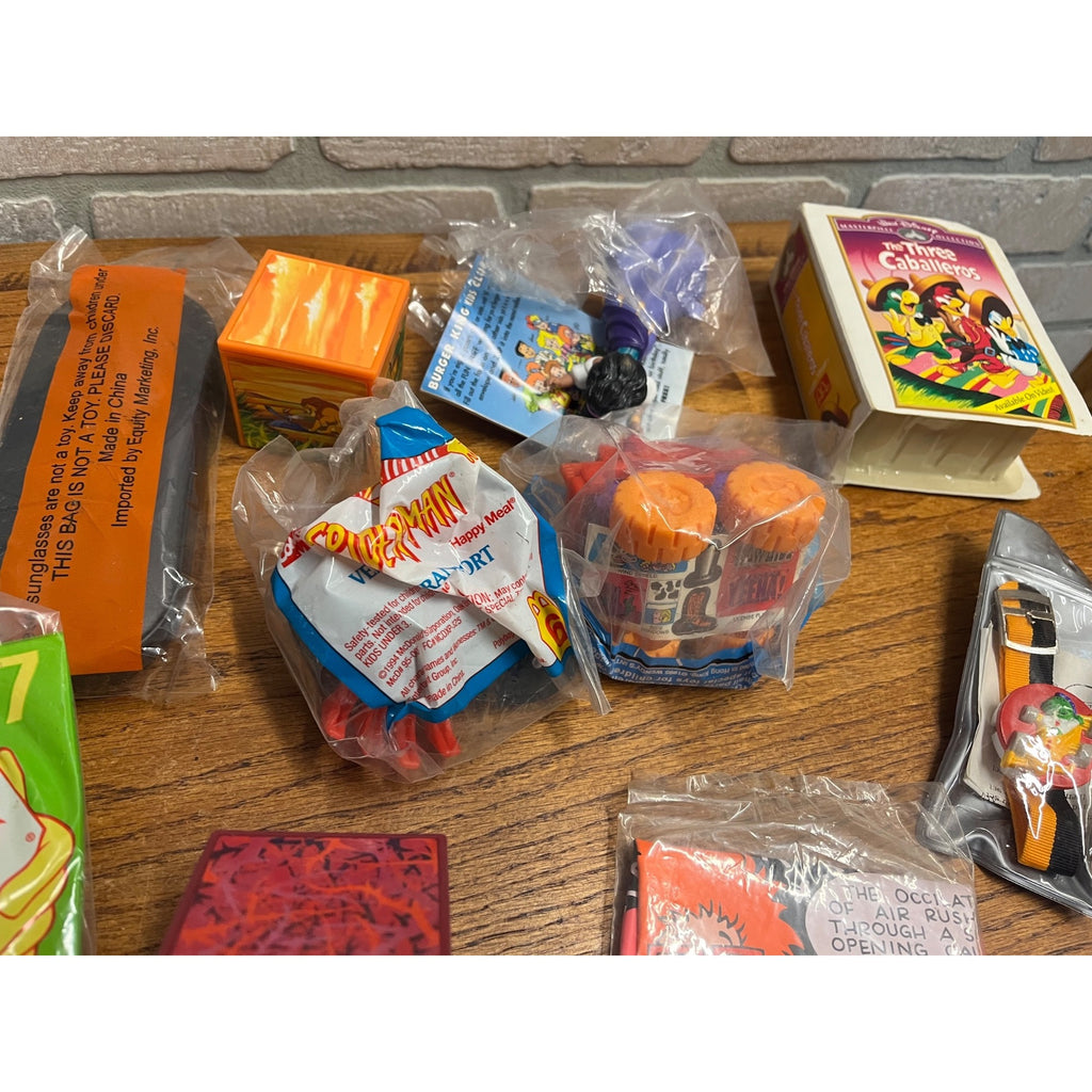 Vintage McDonalds Happy Meal Toys Misc Lot Burger King Dairy Queen Huge Lot NEW