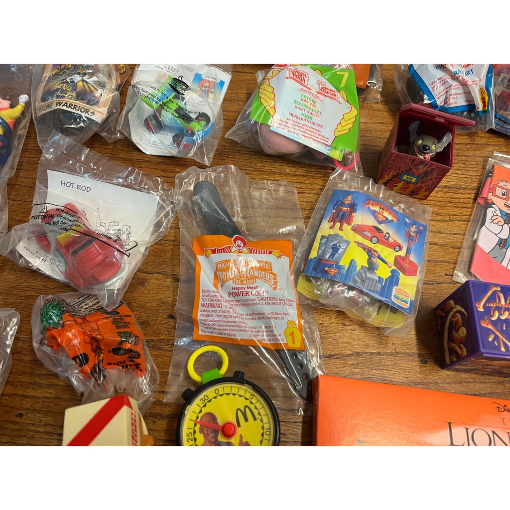Vintage McDonalds Happy Meal Toys Misc Lot Burger King Dairy Queen Huge Lot NEW