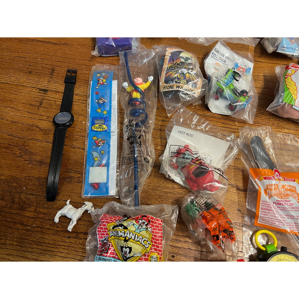 Vintage McDonalds Happy Meal Toys Misc Lot Burger King Dairy Queen Huge Lot NEW