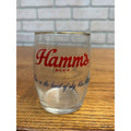 Vintage Hamm's Beer Sample Barrel Glass Tavern Bar 3.25" "Born in Land of Sky.."