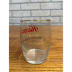 Vintage Hamm's Beer Sample Barrel Glass Tavern Bar 3.25" "Born in Land of Sky.."