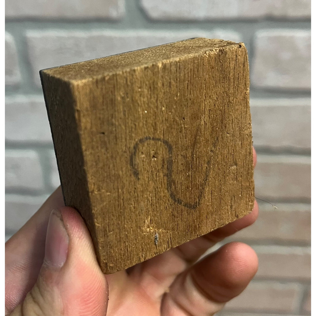 Vintage Letterpress Printing Block Old King Coal Advertising Copper