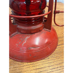 Vintage Dietz No 40. Red Glass Traffic  Gard Railroad Lantern