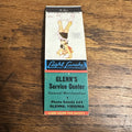 1940s 1950s Pinup Girlie Girly Matchbook Cover Glenns VA Service Center