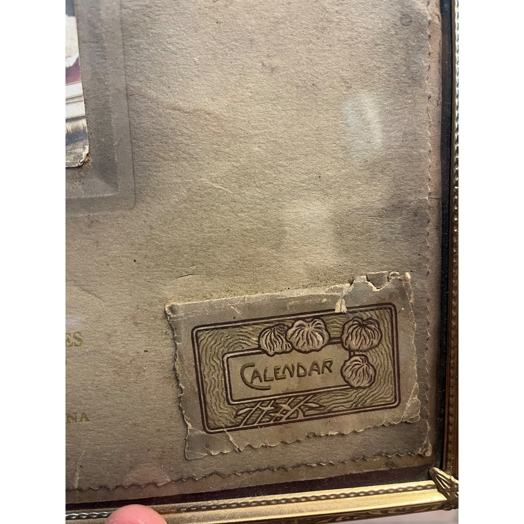 Vintage State Bank of Yates Montana Advertising Calendar Sign Kittens Cats Photo