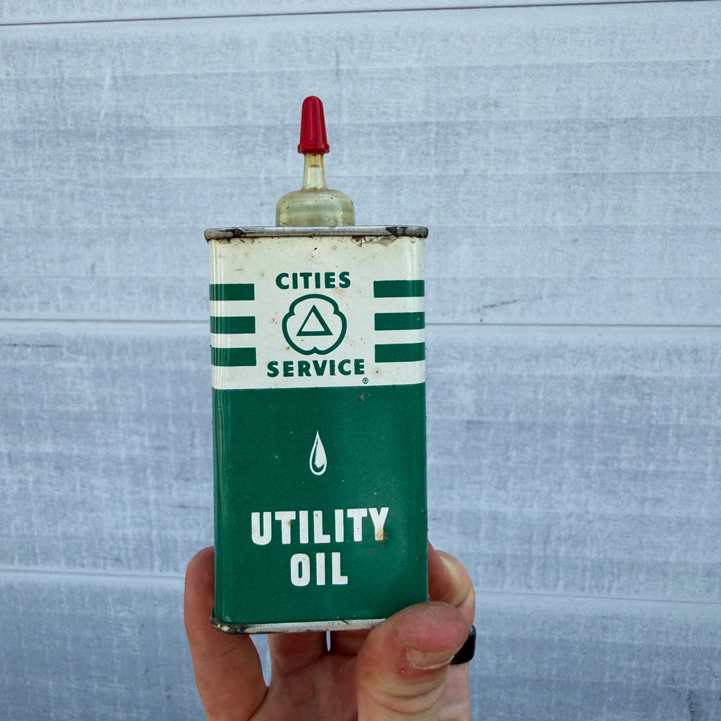 Vintage Cities Service Utility Oil Hand Oil Can