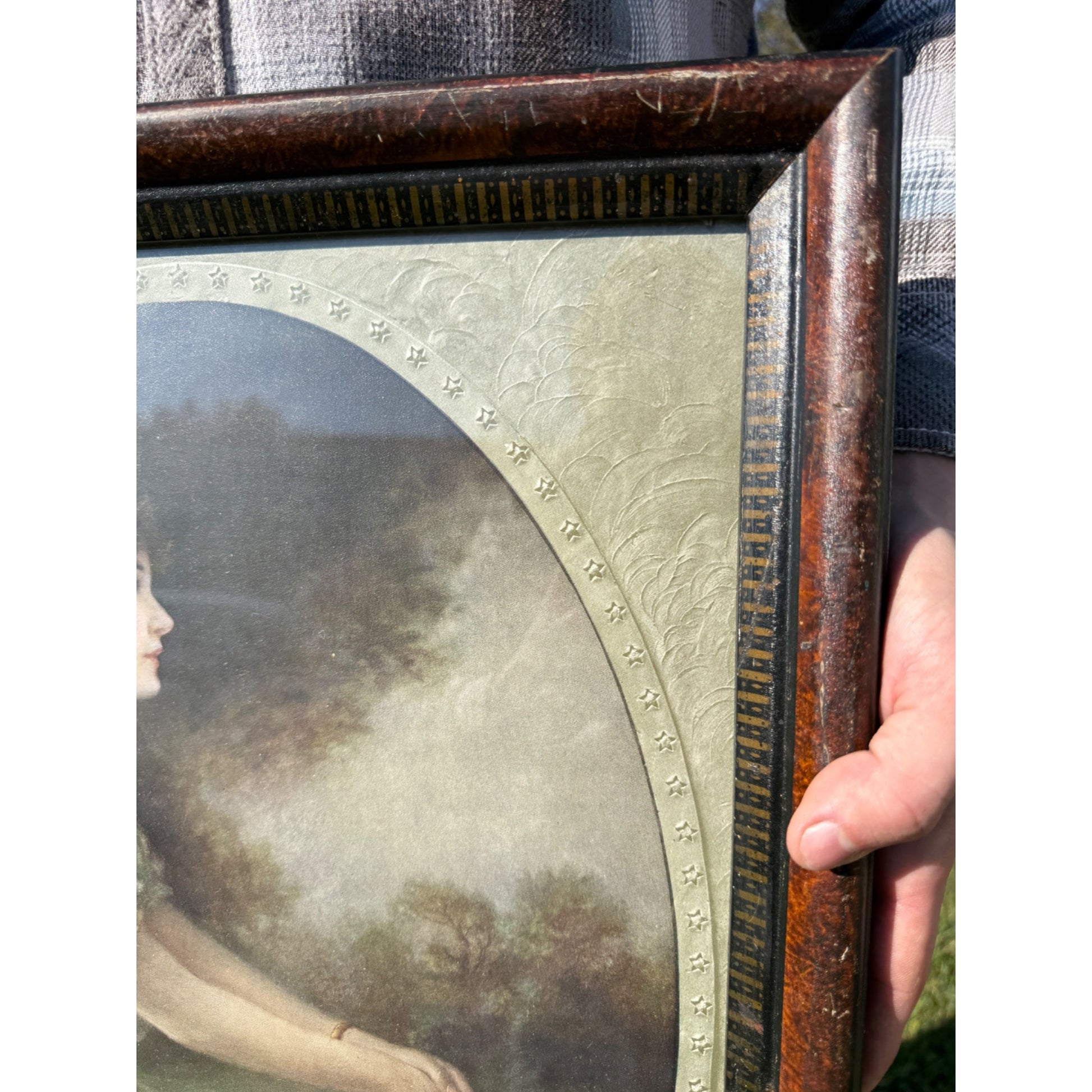 SCARCE The Girl I Left Behind WW1 World War Litho Poster Military Victorian Framed