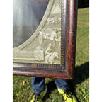 SCARCE The Girl I Left Behind WW1 World War Litho Poster Military Victorian Framed