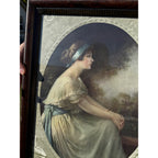 SCARCE The Girl I Left Behind WW1 World War Litho Poster Military Victorian Framed