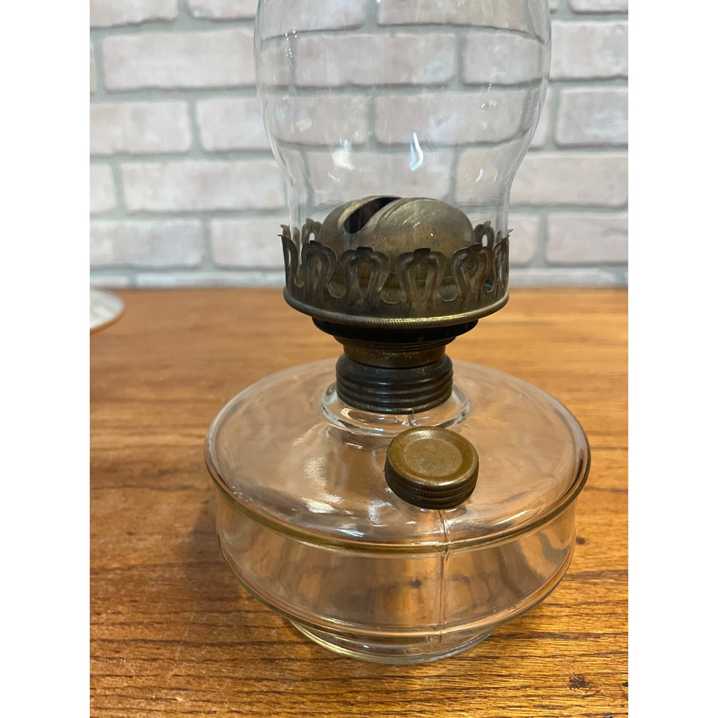 Antique Victorian Cast Iron Wall Bracket Oil Lamp Swing Arm Complete