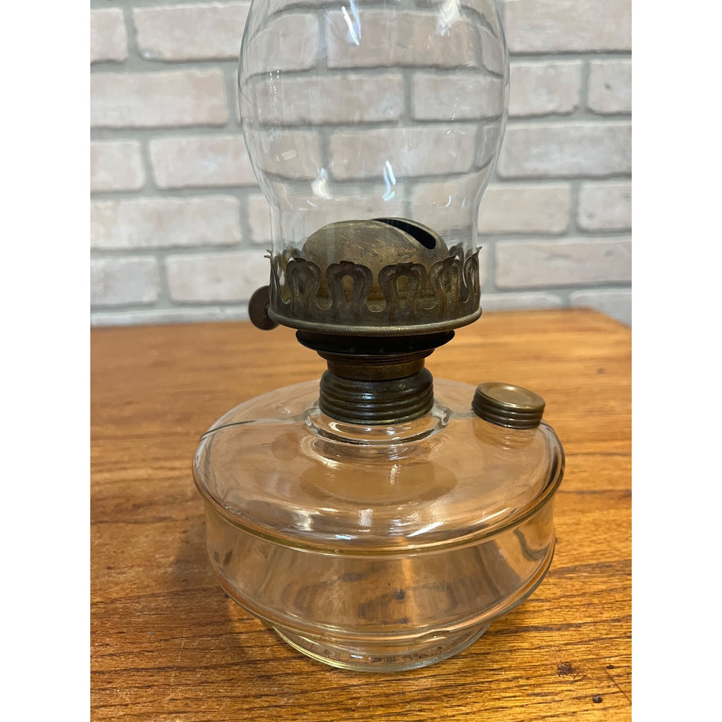 Antique Victorian Cast Iron Wall Bracket Oil Lamp Swing Arm Complete