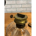 Antique Victorian Cast Iron Wall Bracket Oil Lamp Swing Arm Complete