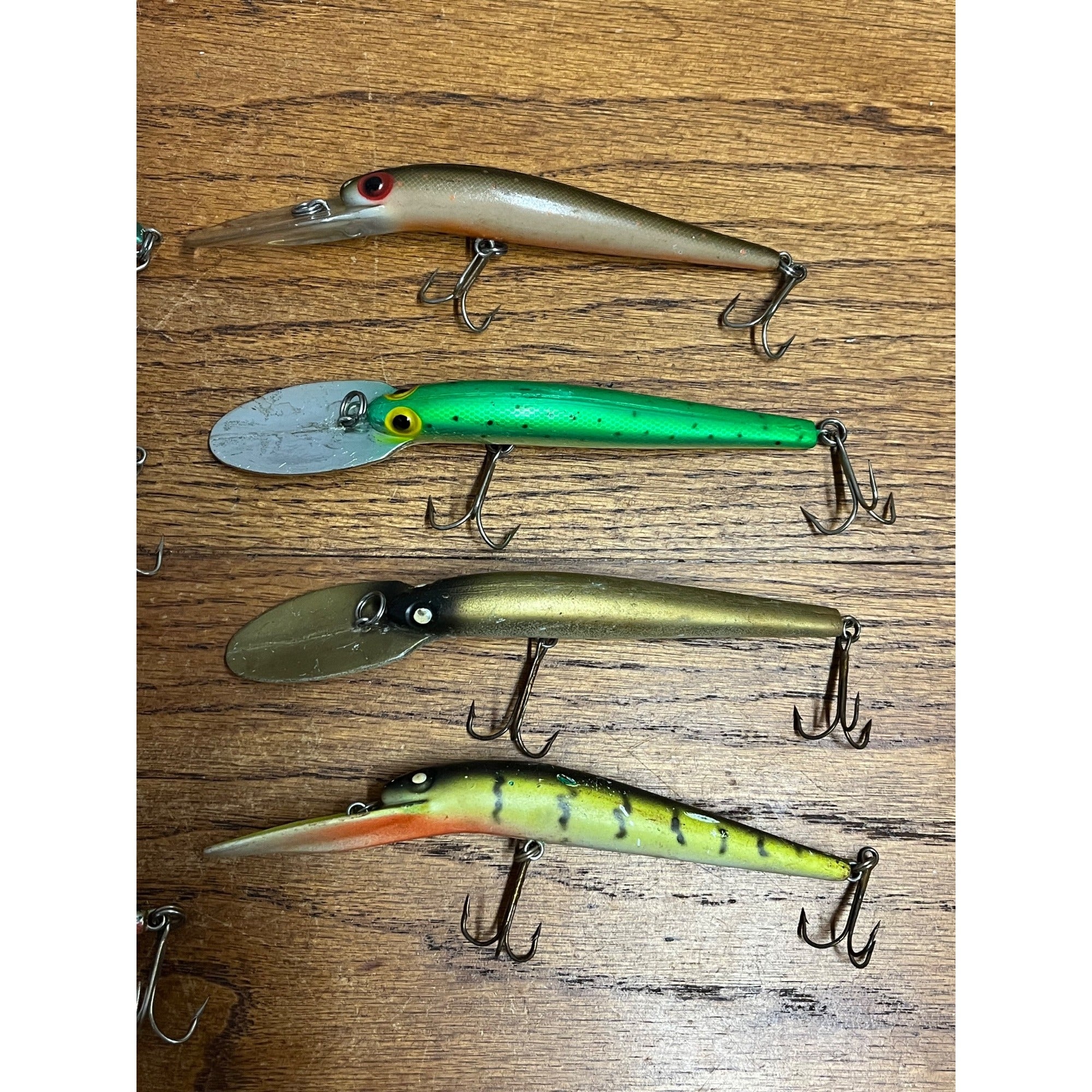 Vintage Rapala Deep Thunder Stick Lures - Used - Lot 8 Jerkbait Thundersitck