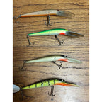 Vintage Rapala Deep Thunder Stick Lures - Used - Lot 8 Jerkbait Thundersitck