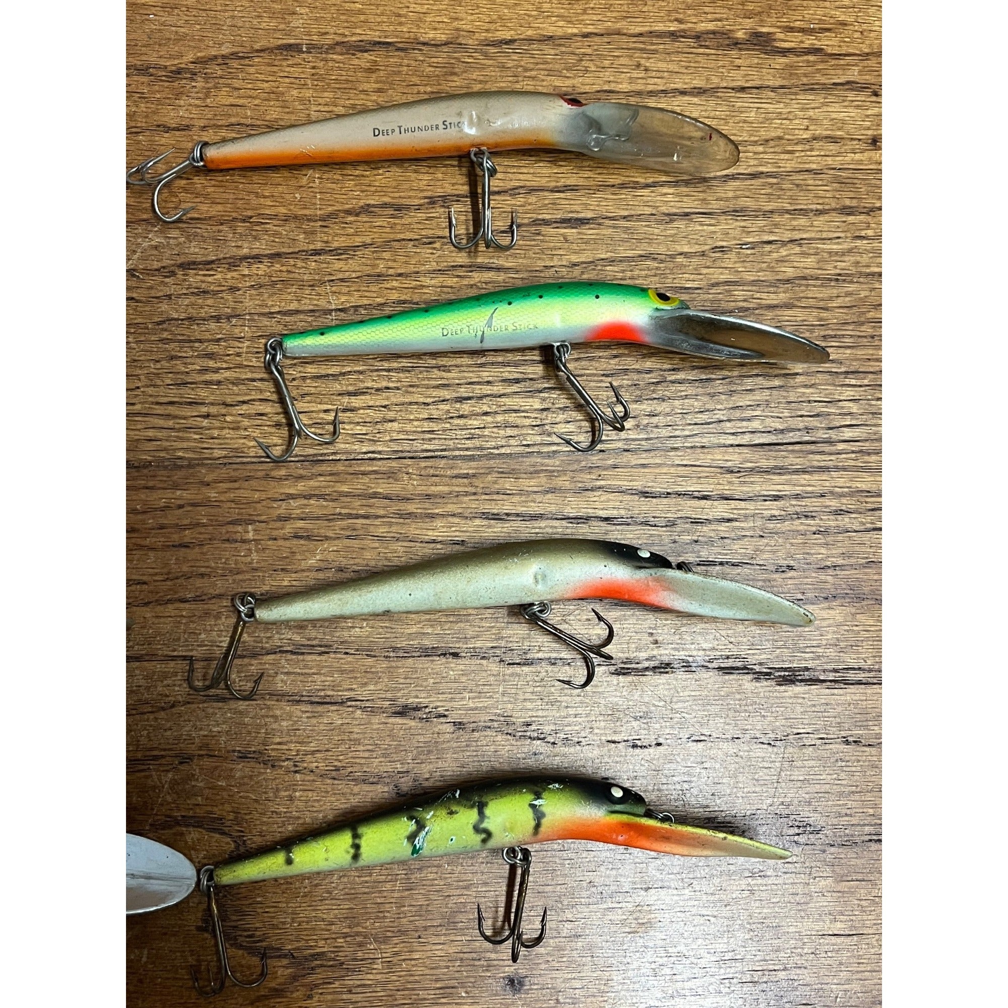 Vintage Rapala Deep Thunder Stick Lures - Used - Lot 8 Jerkbait Thundersitck