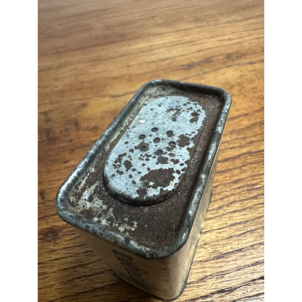 Vintage Silver Edge Spice Tin Red Pepper HC Prange Co. Sheboygan Wisconsin