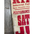 Vintage Ford Bros Circus Broadside Paper Poster Sign Promo Wisconsin