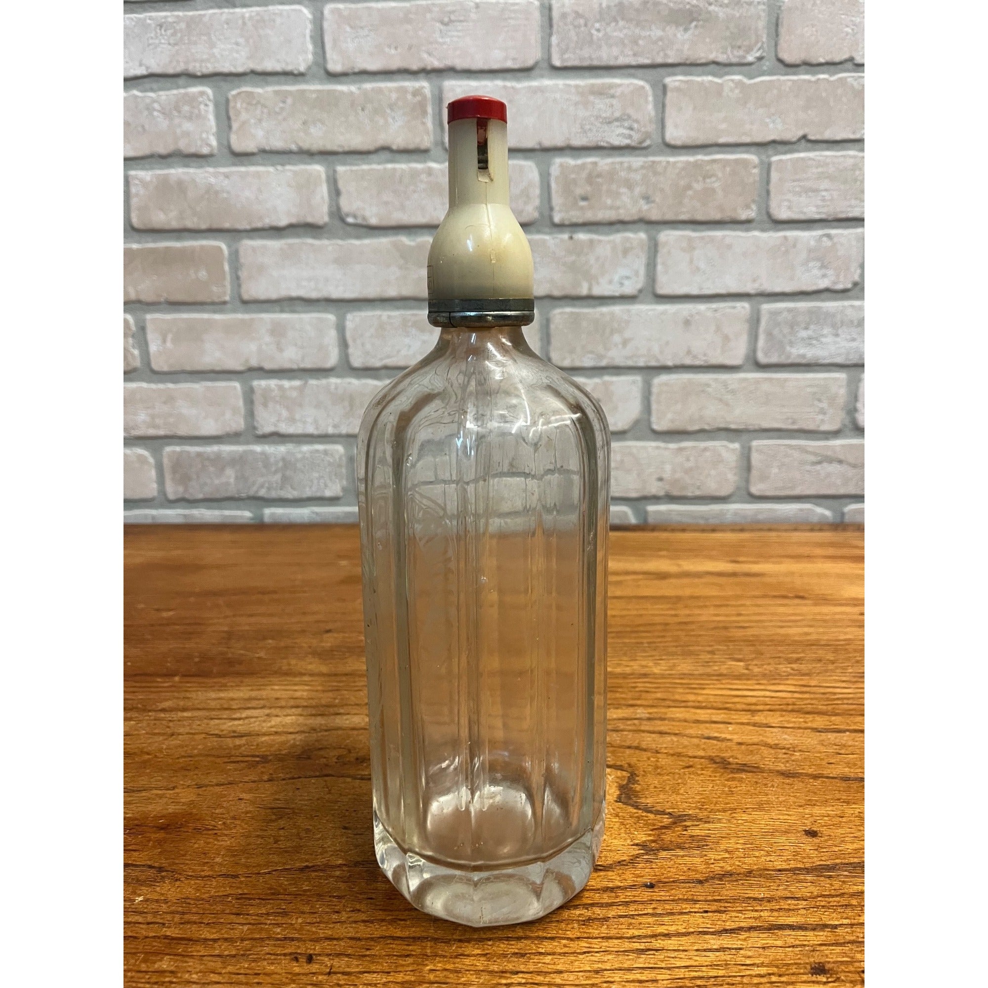 Vintage 1930s Brickwood & Co. Soda Water Seltzer Bottle Portsmouth UK Etched