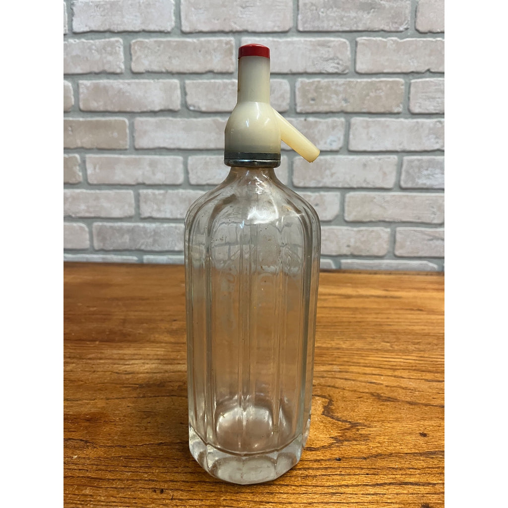 Vintage 1930s Brickwood & Co. Soda Water Seltzer Bottle Portsmouth UK Etched